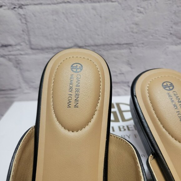 Giani Bernini Women's Trinityy Memory Foam Ornamented Slip On Mules - Picture 3 of 7